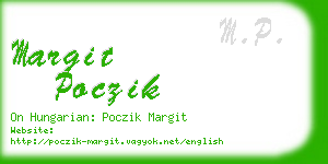 margit poczik business card